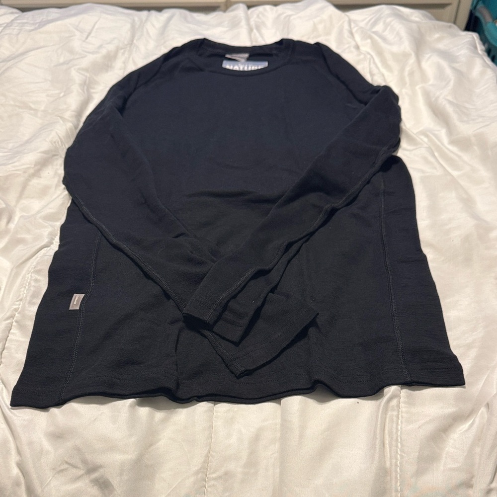 Icebreaker Men's Black Long-Sleeve Crew Thermal